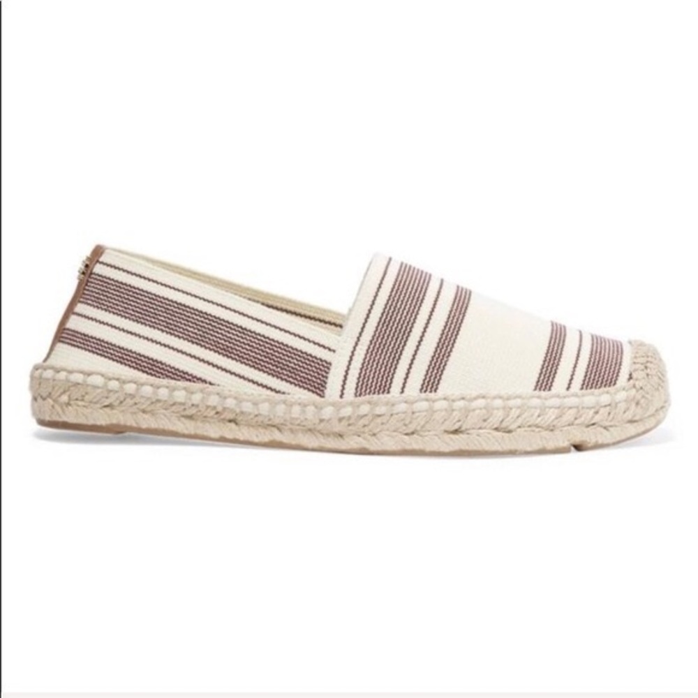Tory burch awning striped elastic espadrilles